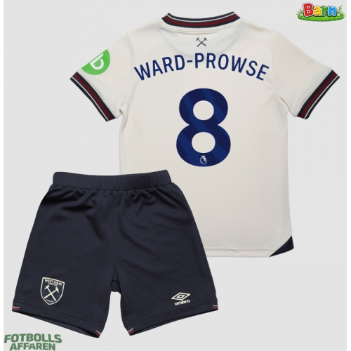 West Ham United James Ward-Prowse #8 Bortaställ Barn 2025-26 Kortärmad (+ Korta byxor)